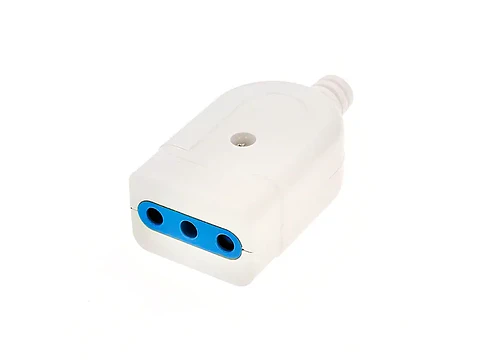 Enchufe hembra 10A 250V blanco