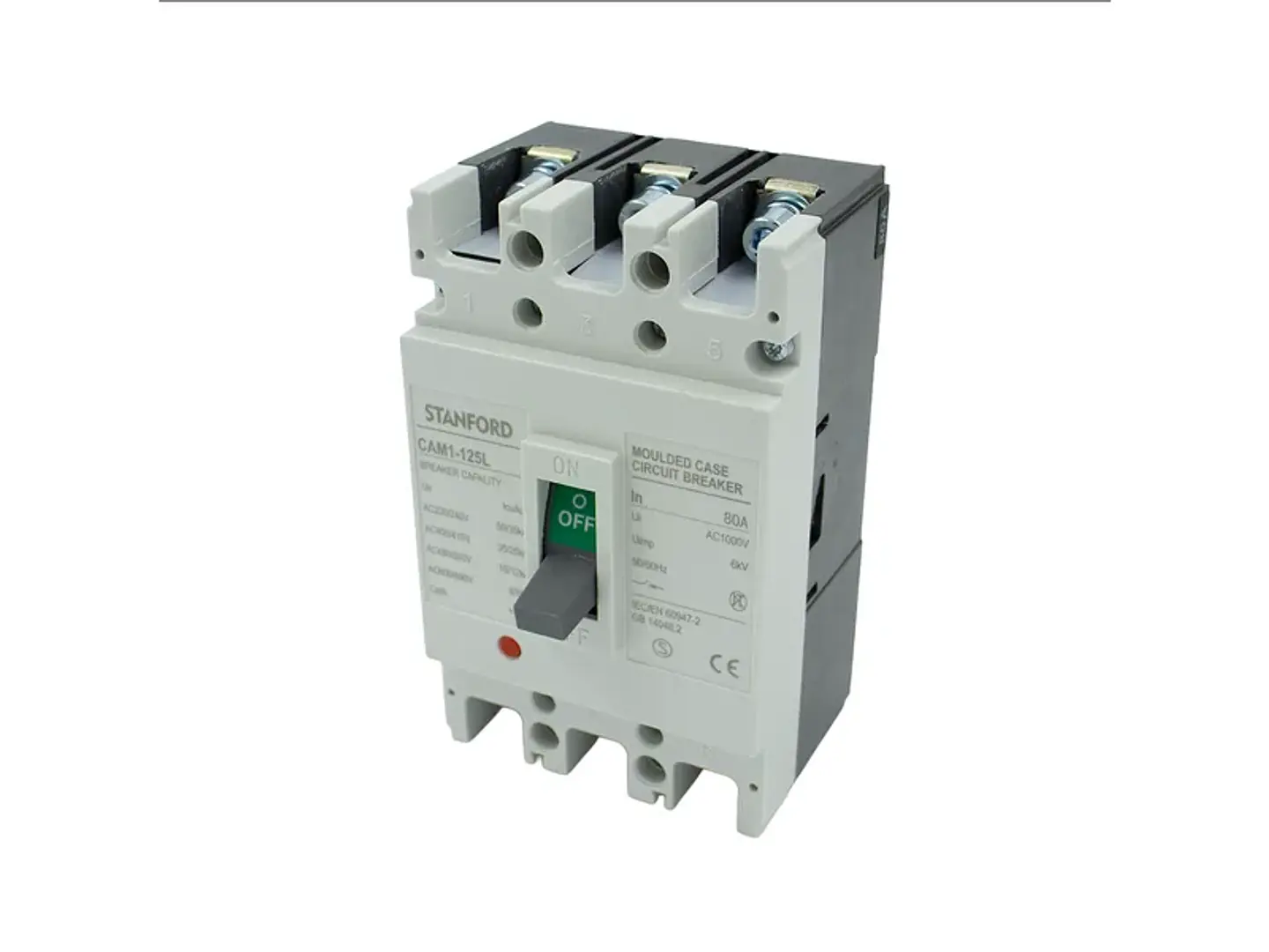 Interruptor DE caja moldeada fija (blanco) 125L 3P 125A 35KA 1