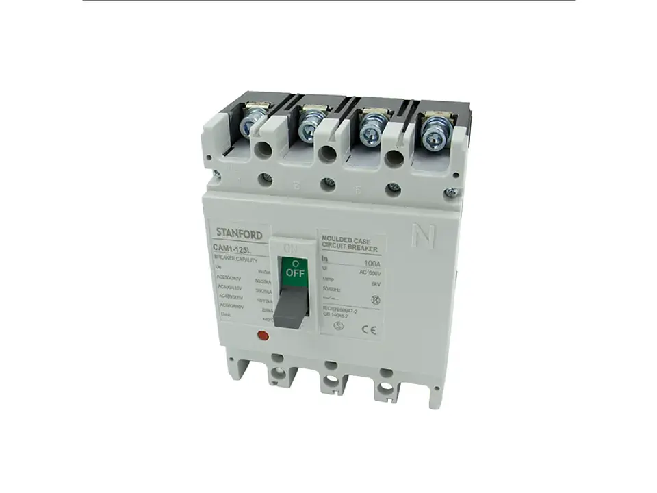 Interruptor DE caja moldeada fija (blanco) 125L 4P 125A 35KA 1