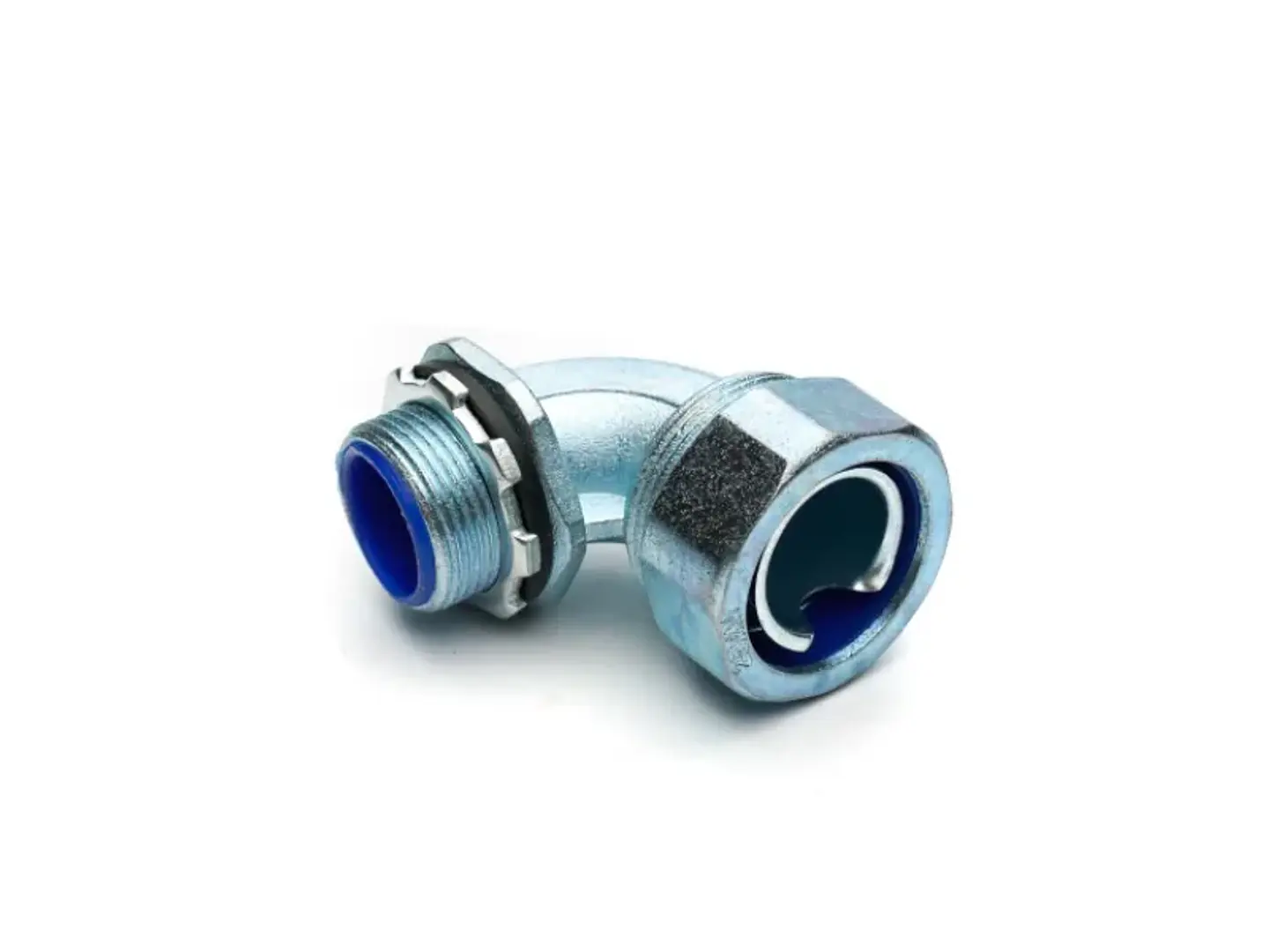 Conector metálico curvo p/flex 32MM 1