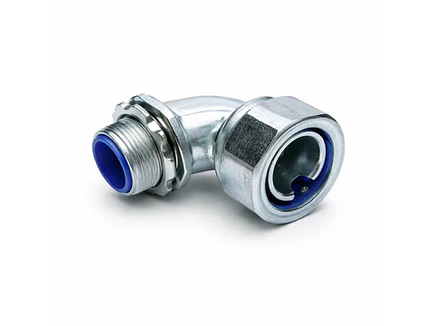 Conector metálico curvo p/flex 40MM