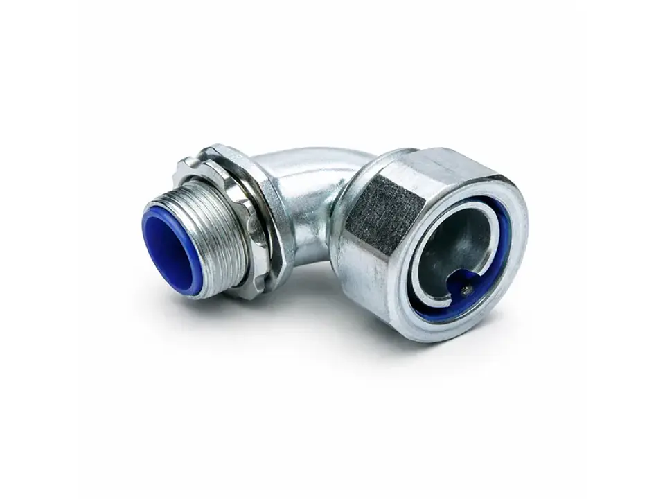 Conector metálico curvo p/flex 40MM 1