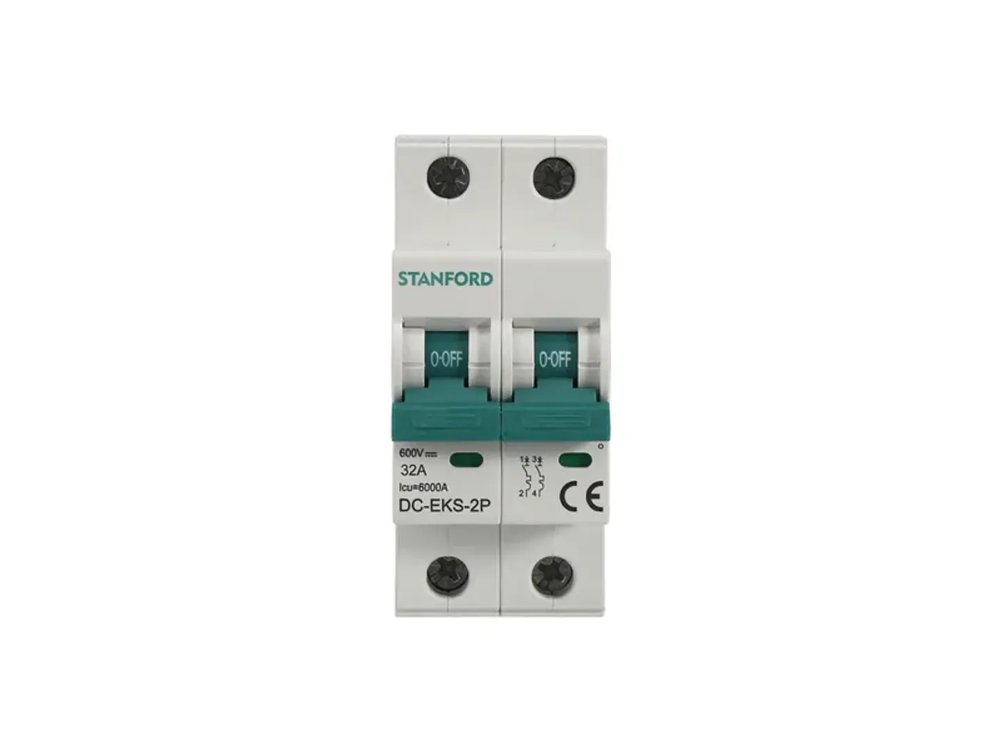 DC mcb 600VDC 6KA 2P 32A 1