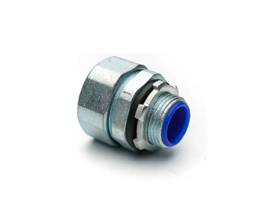 Conector metálico recto p/flex c/pvc 25MM 1