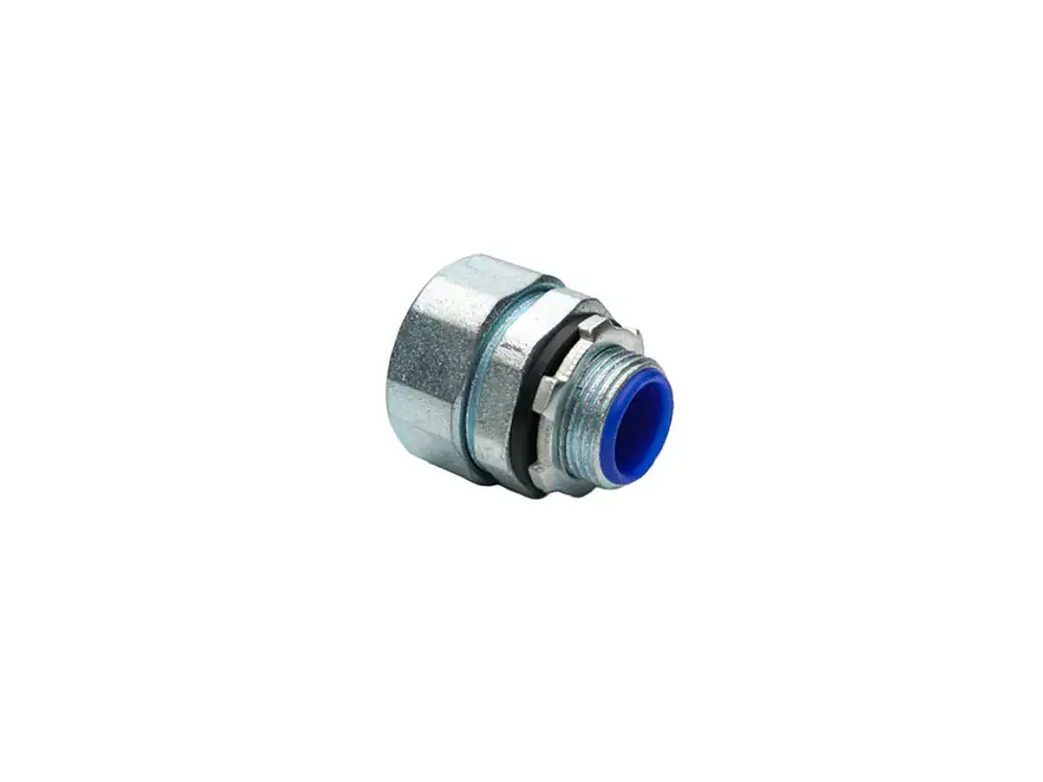 Conector metálico recto p/flex c/pvc 50MM 1
