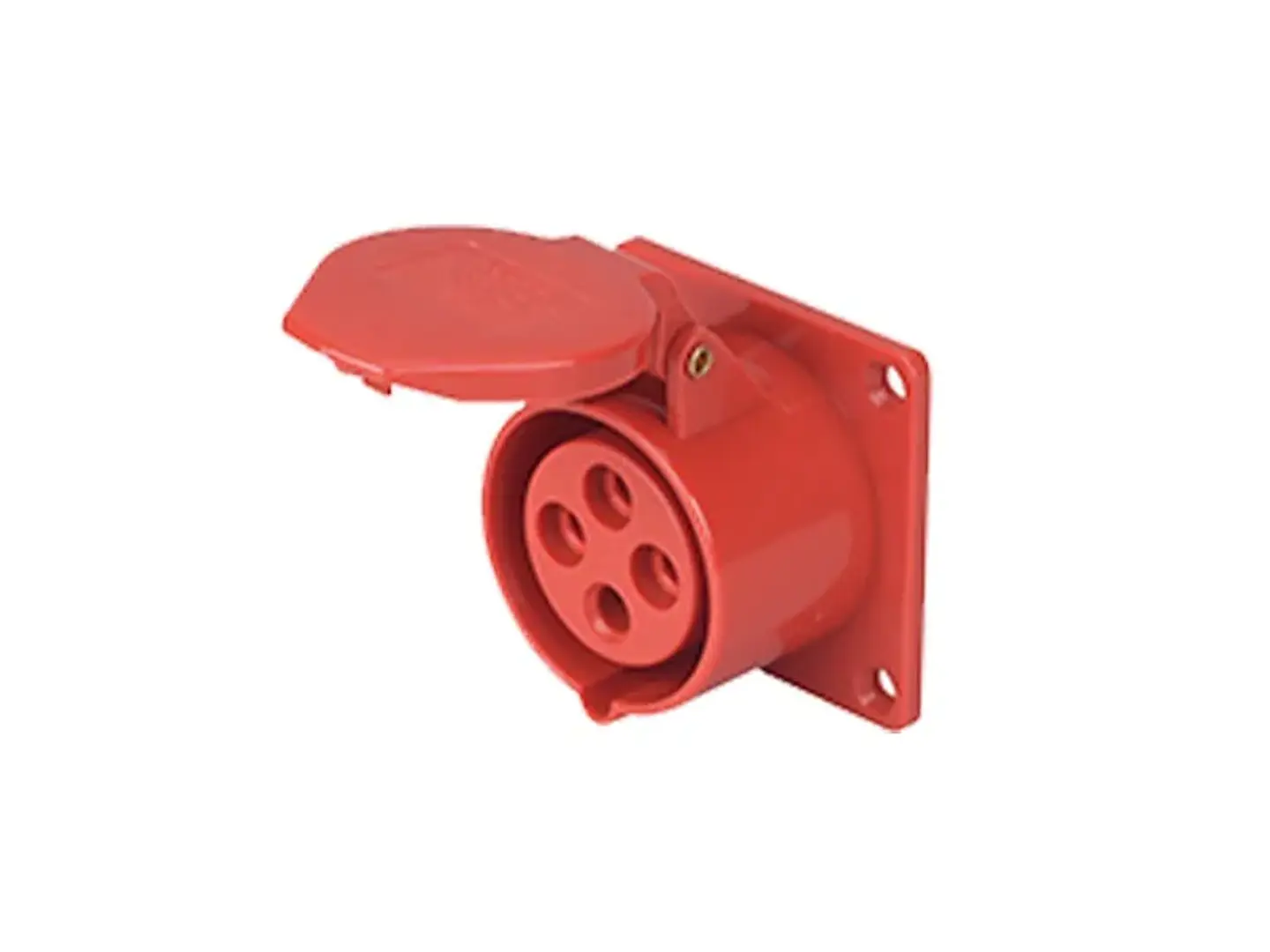 Enchufe industrial hembra embutida IP44, 32A, 380V, 3P+T 1