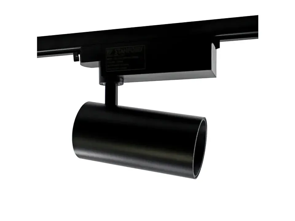 Foco riel monofásico pro 30W negro 3000K 1