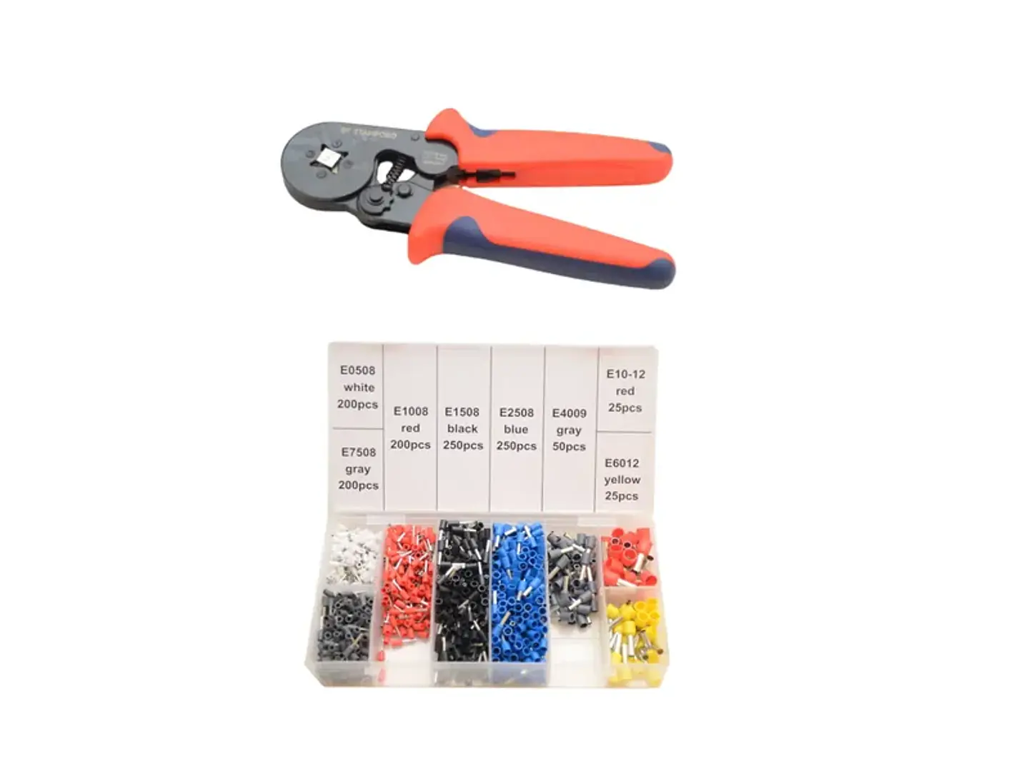 Kit alicate crimpadora prensa terminal ajustbale 1200PCS 1