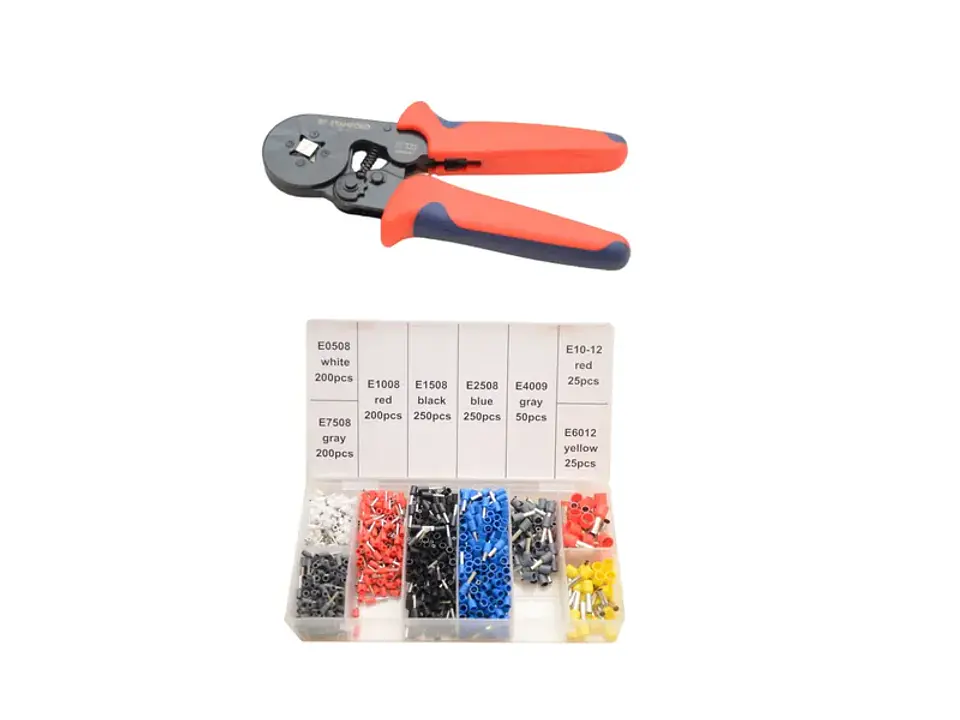Kit alicate crimpadora prensa terminal ajustbale 1200PCS 1