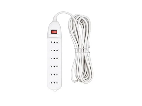 Alargador DE 6 tomas c/interruptor 1.5M rio/stanford