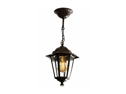 Farol exterior colgante 6 carase E27 60W negro