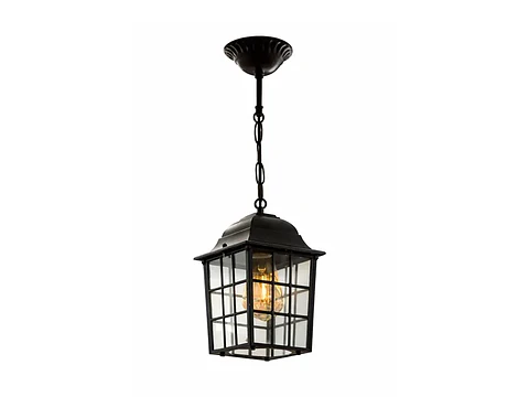 Farol exterior colgante E27 60W negro