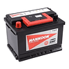 Bateria 55 ah 480 cca Hankook Pos Derecho Bornes Estandar