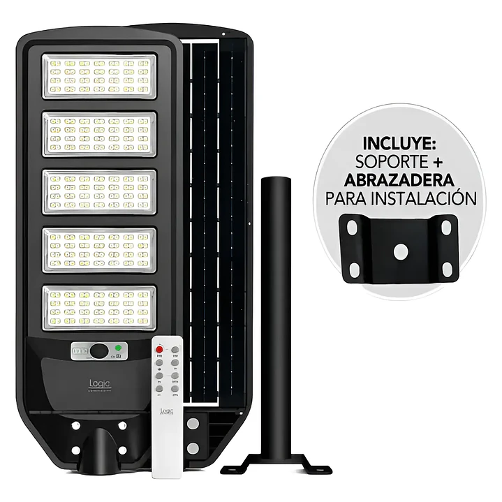 Luminaria Solar Peatonal Logic 250w 1