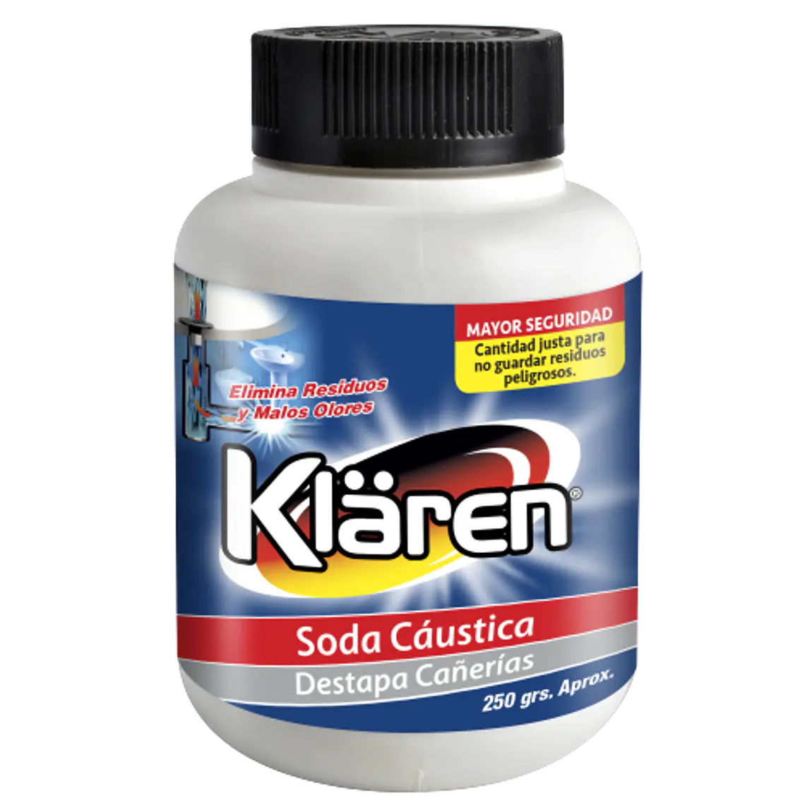 Soda Cáustica 250 grs. 1