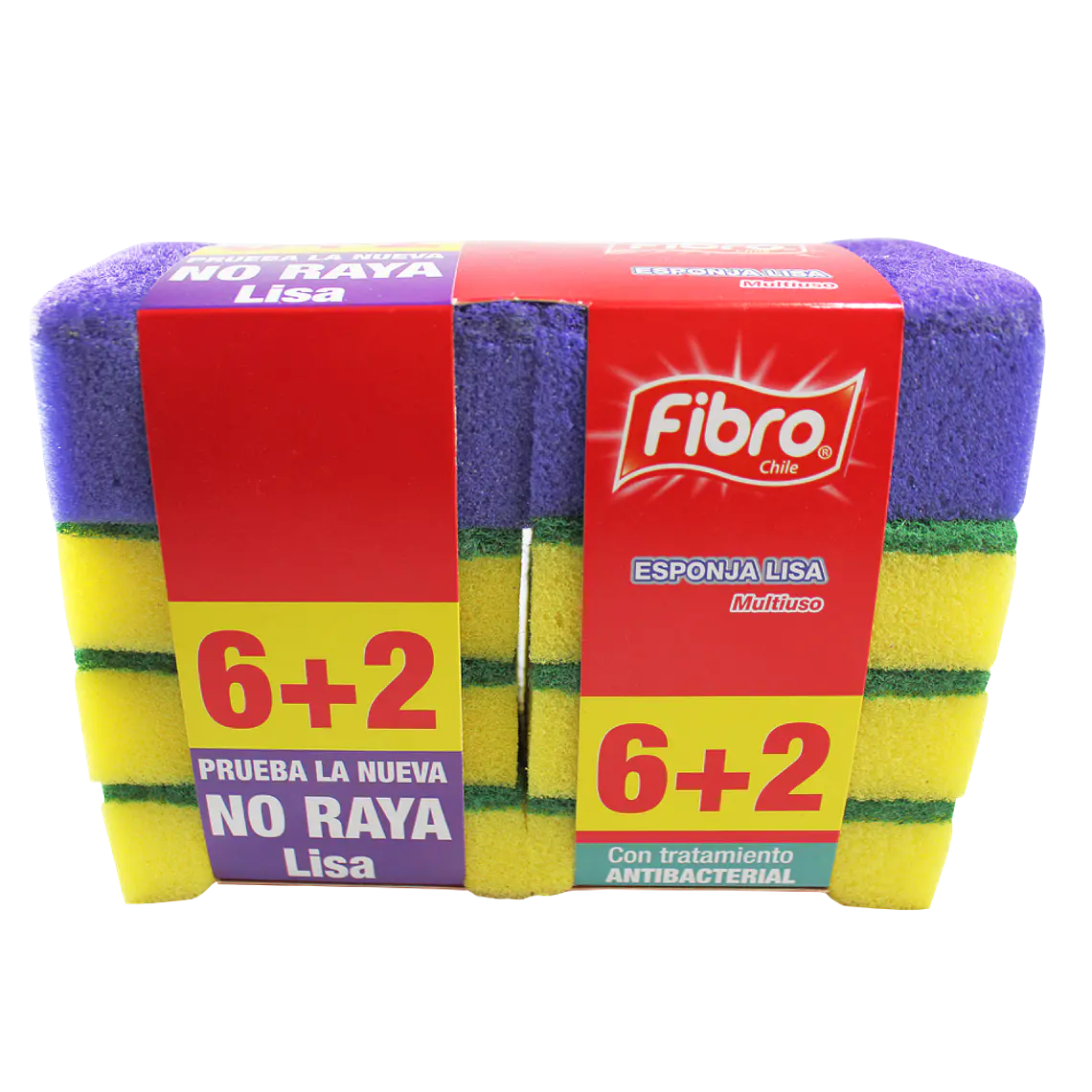 Esponja lavaloza pack 8 Unidades - FIBRO 1