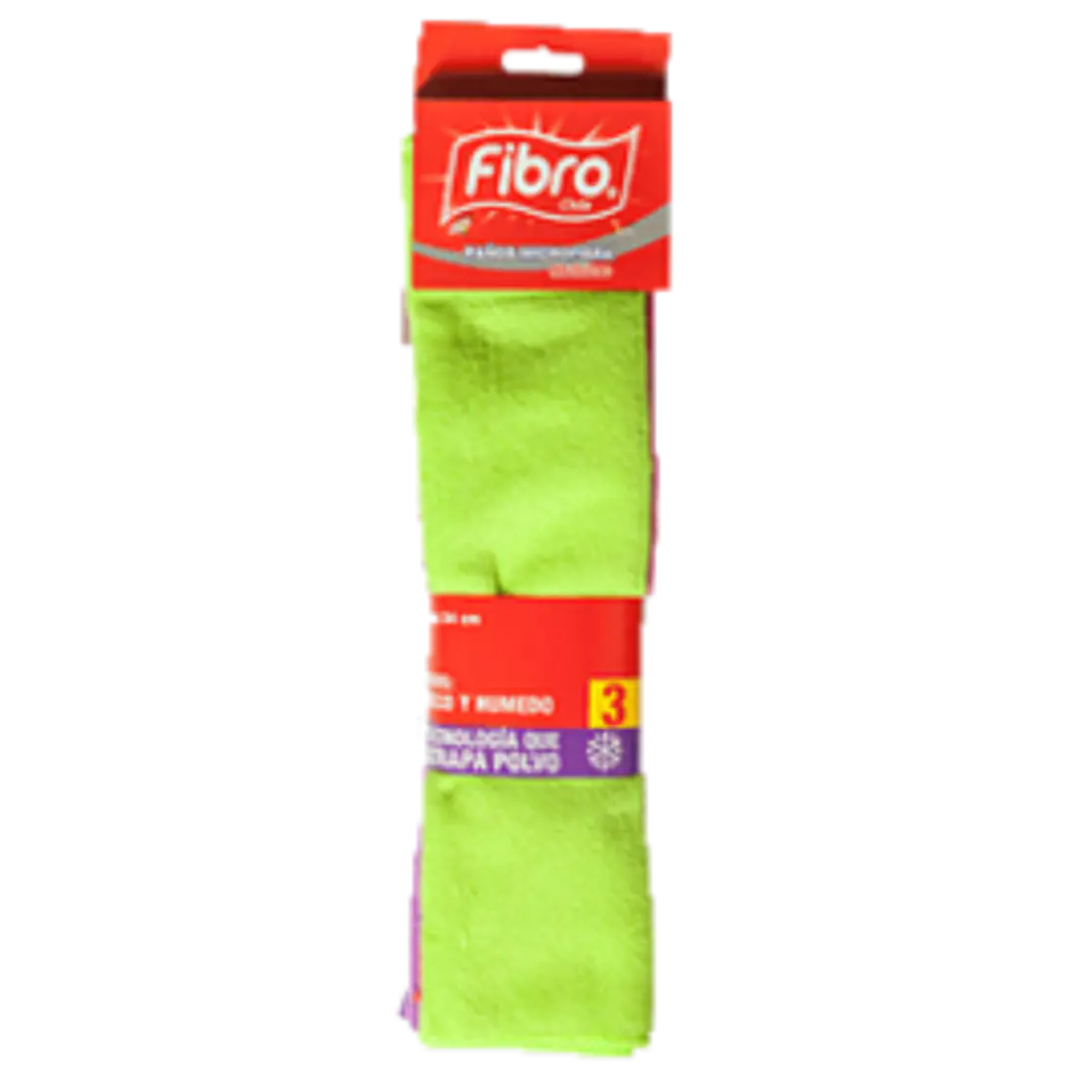 Paño microfibra 34X36 CM ( PACK 3 UND) FIBRO 1