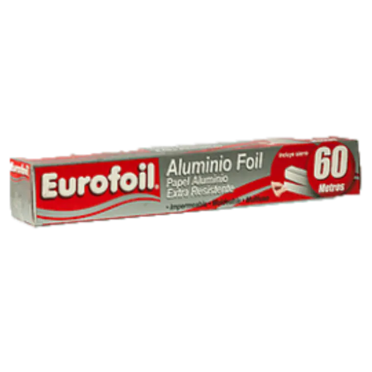 Papel aluminio rollo 60 mts 1