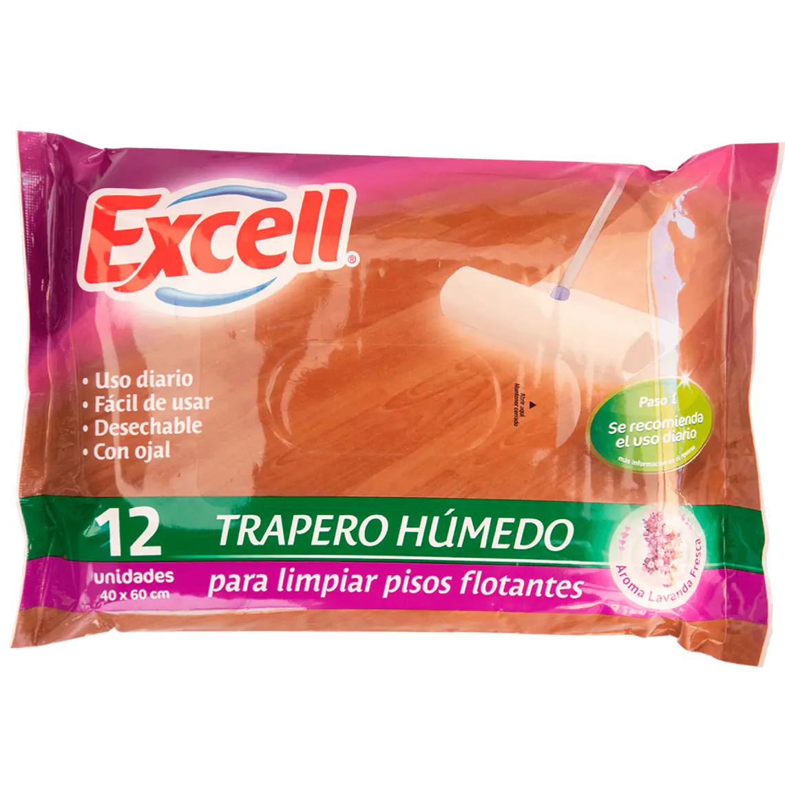 Trapero  humedo desechable 12 UND. 1