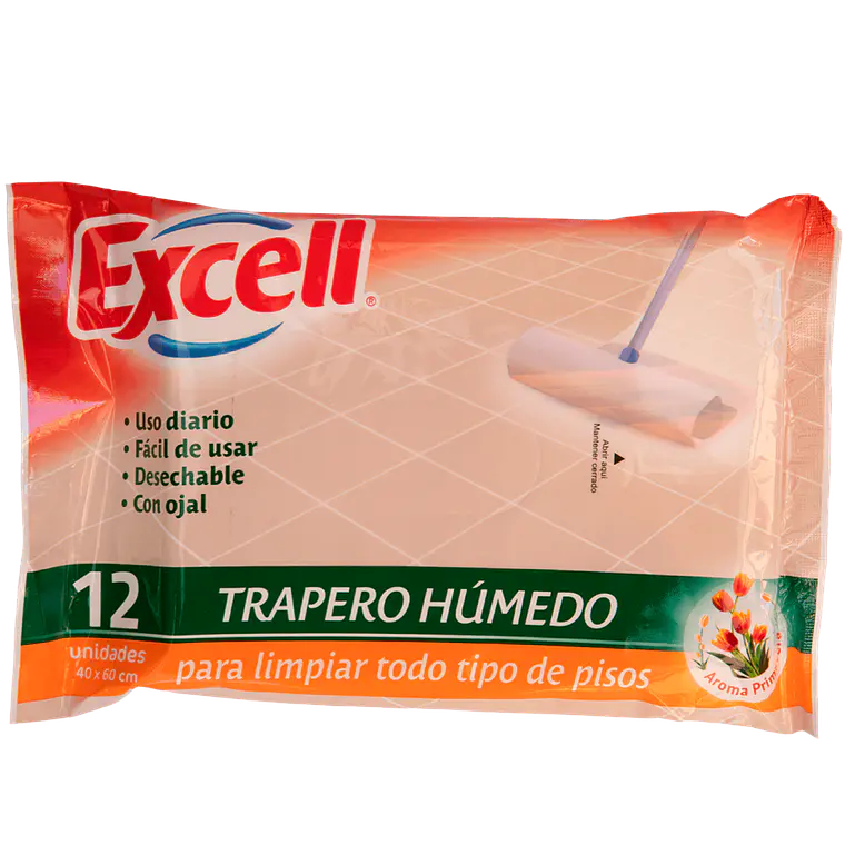Trapero  humedo desechable 12 UND. 2