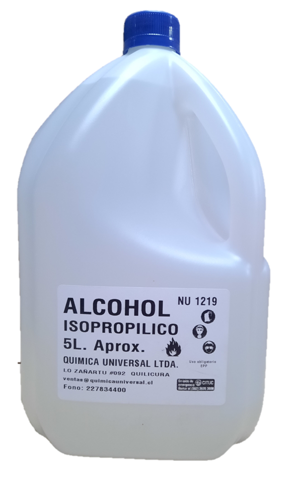 Alcohol Isopropílico Garafa 5 Litros