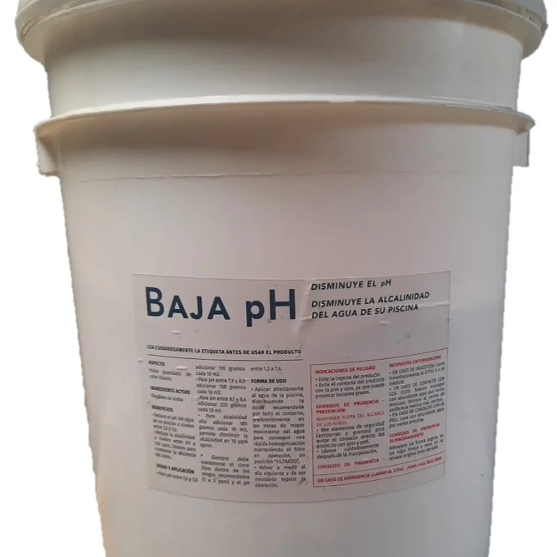 Baja pH piscina - 1kg / 20kg 2