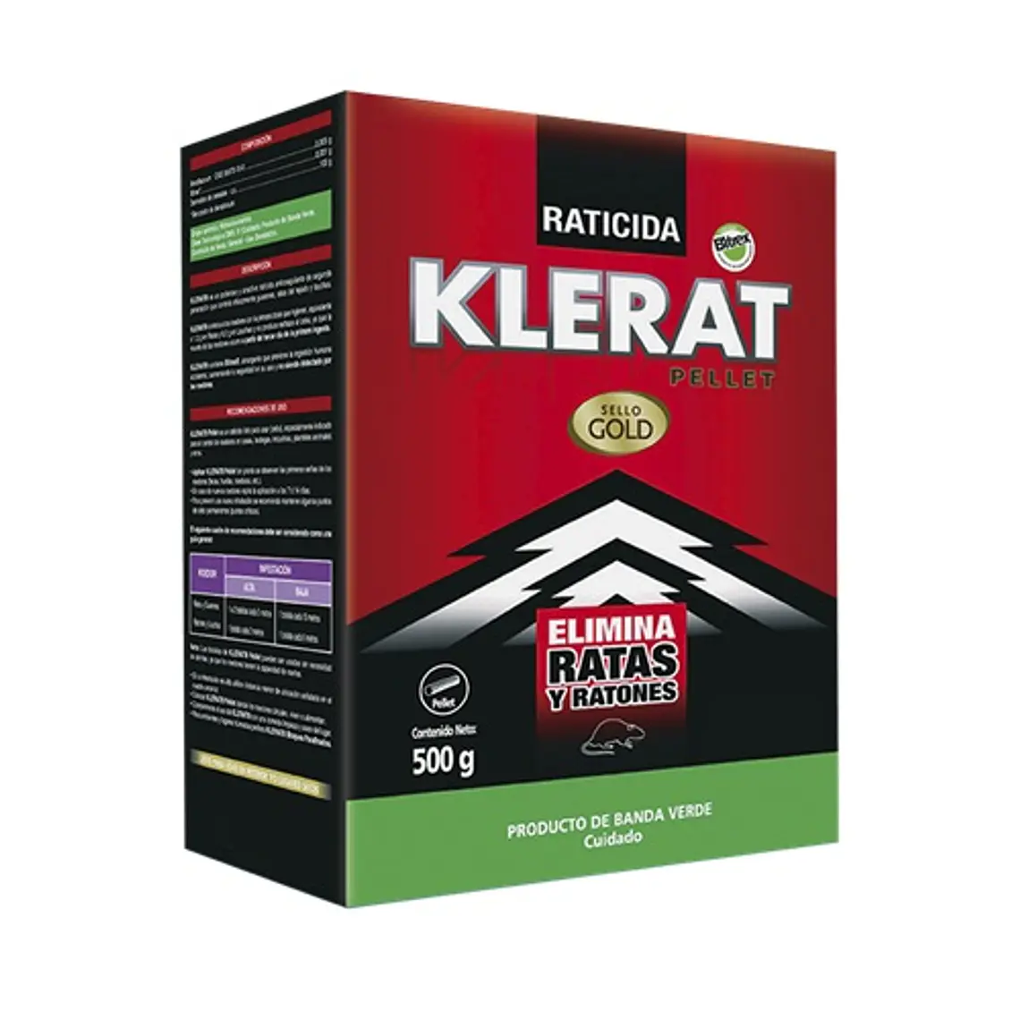 Veneno para ratones KLERAT en bloque ( calugas) / 500 grs 1