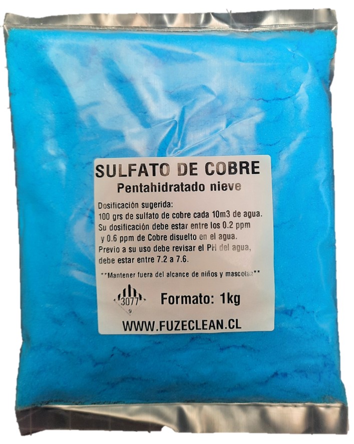 Sulfato de Cobre Comercial - 1 Kg