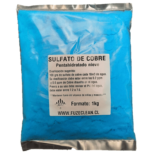 Sulfato de Cobre 1kg / 20 kg