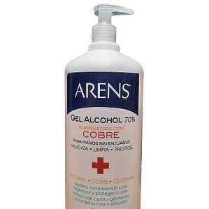 Alcohol gel 1 litro Con Cobre