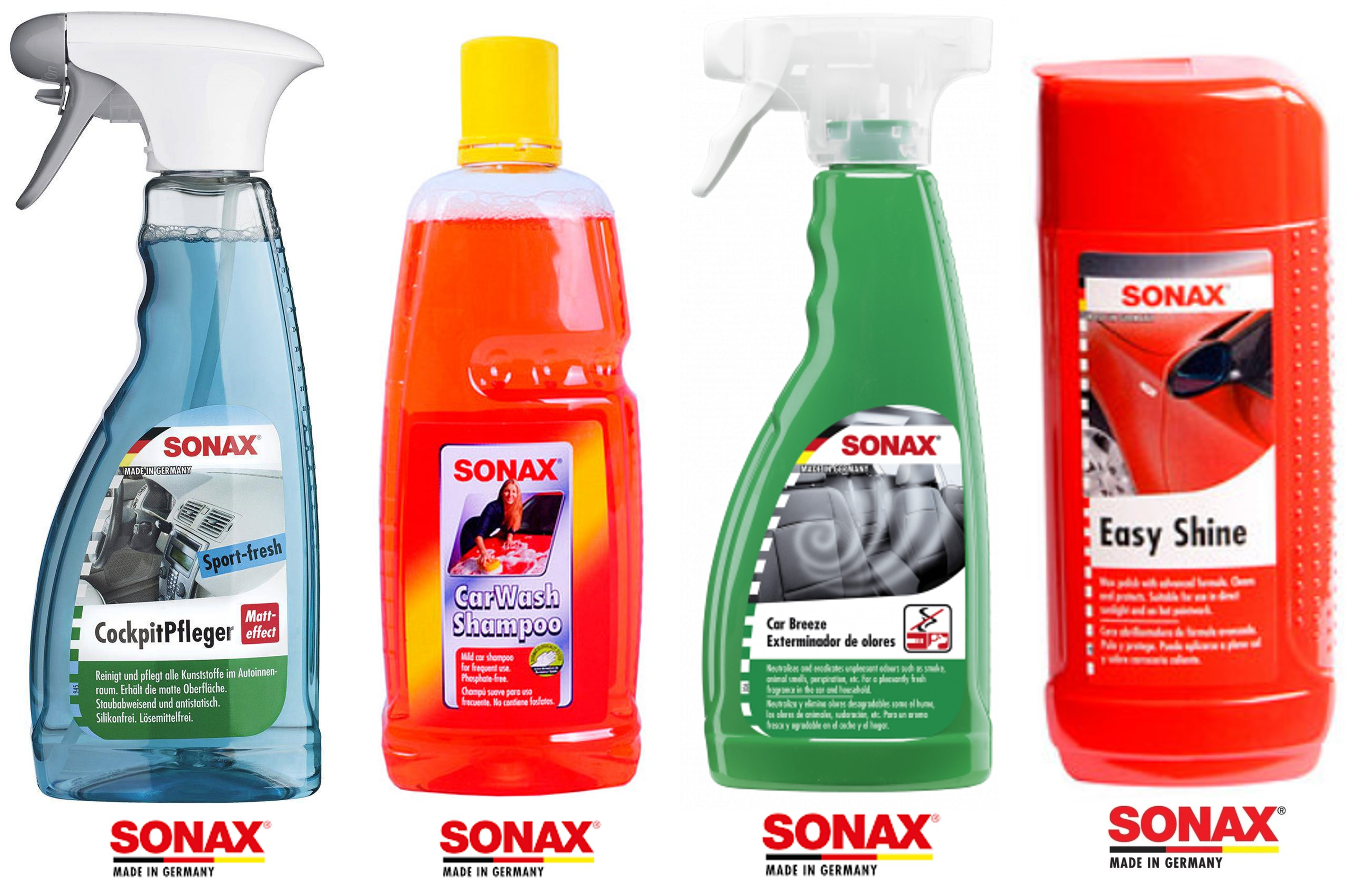 Kit Limpieza Auto Interior y Exterior SONAX