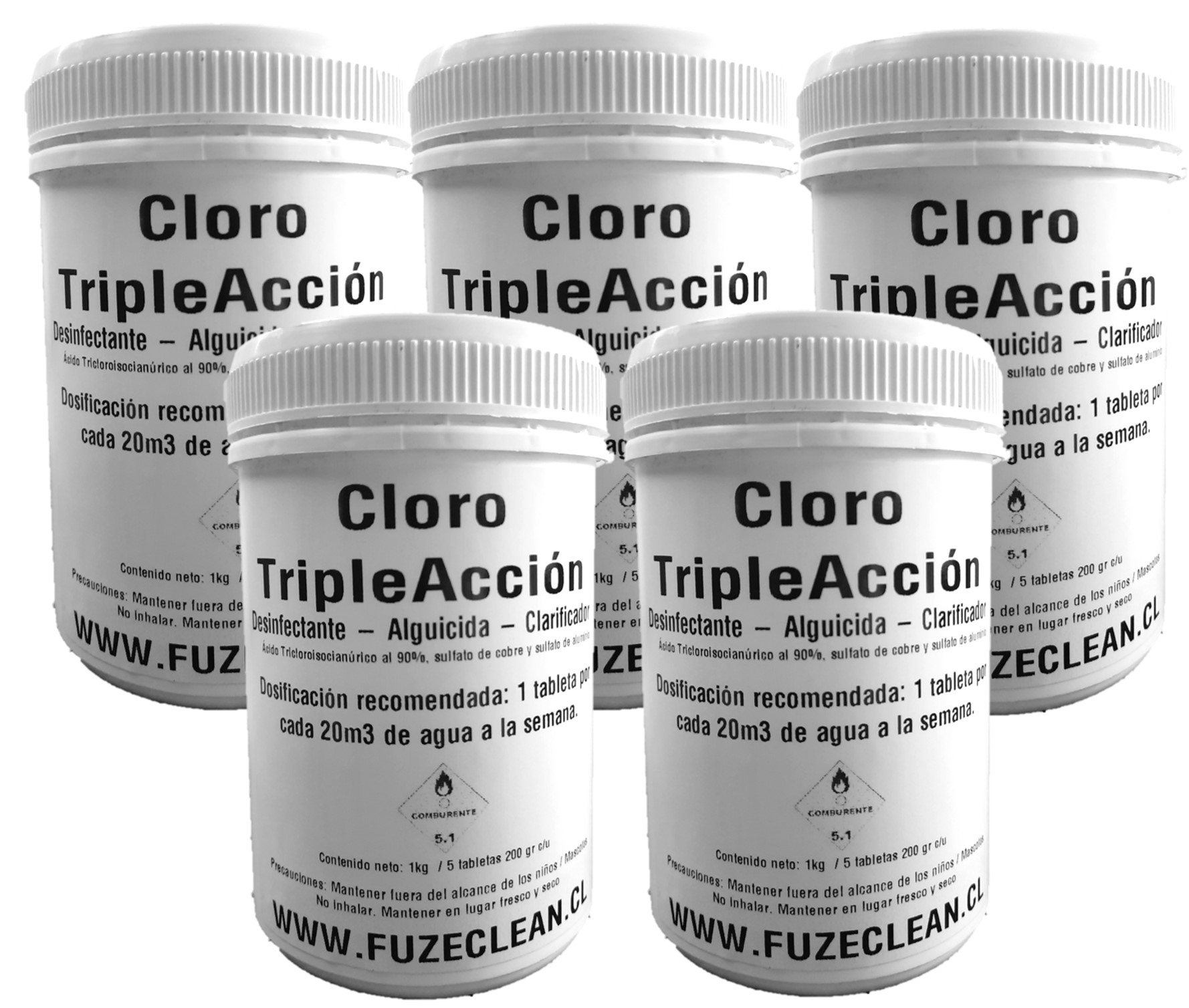 Cloro Triple Acción para piscina