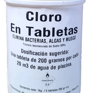 Cloro tableta para Piscina | FUZECLEAN