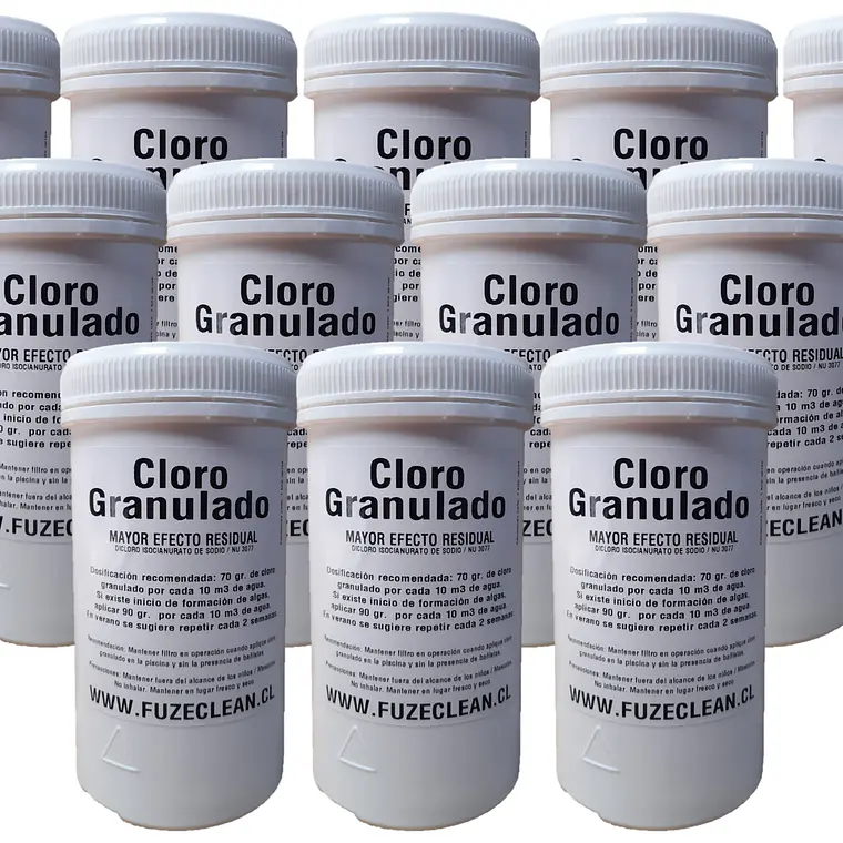 Cloro Granulado para piscina | FUZECLEAN 3