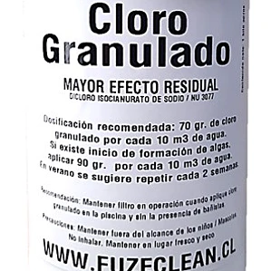 Cloro Granulado para piscina | FUZECLEAN