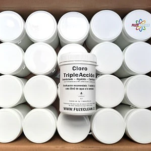 Cloro Triple Acción para piscina - Caja 20 Kg | FUZECLEAN