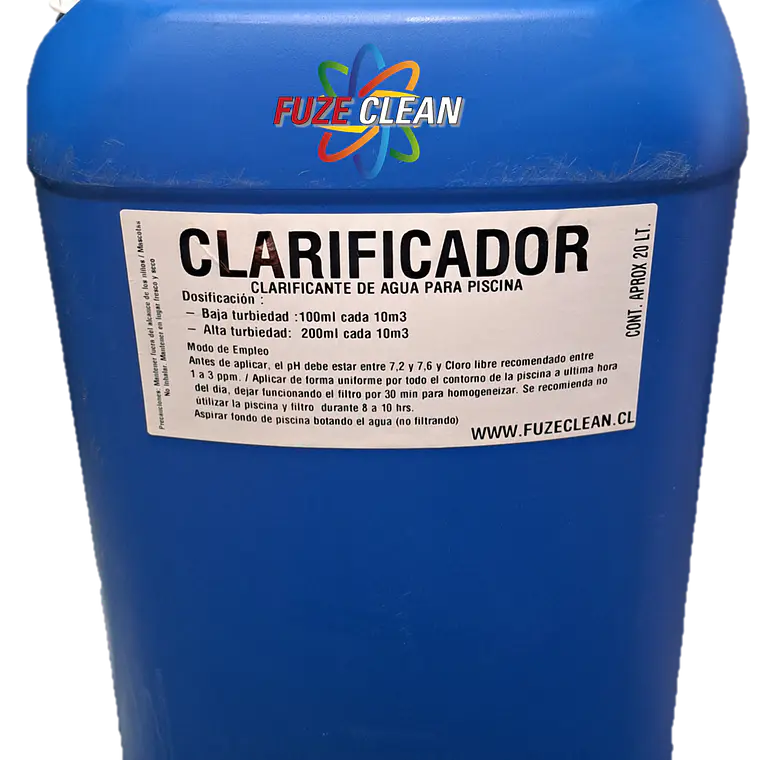 Clarificador de agua para piscina 1 lt - 20 lt - FUZECLEAN 2