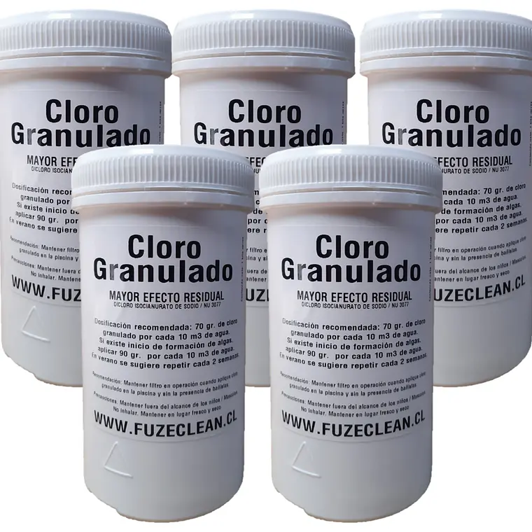 Cloro Granulado para piscina | FUZECLEAN 2