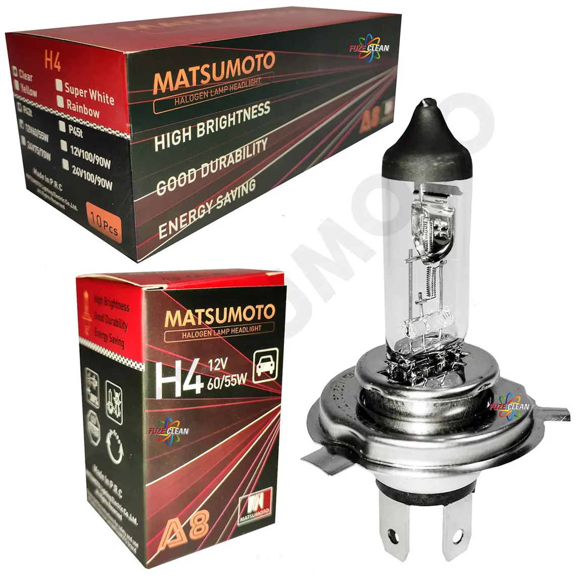 Ampolleta H4 Halogena STANDARD pack 10 und. - MATSUMOTO 1