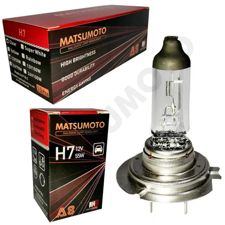 Ampolleta H7 Halogena STANDARD pack 10 und. - MATSUMOTO 1