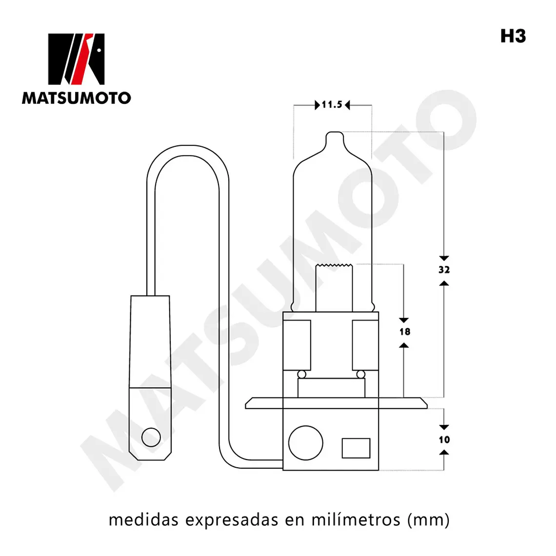 Ampolleta H3 Halogena COOL BLUE 2 Und. - MATSUMOTO 3