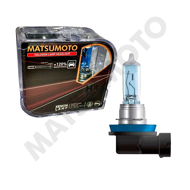 Ampolleta H11 Halogena COOL BLUE - 2 Und. - MATSUMOTO  1