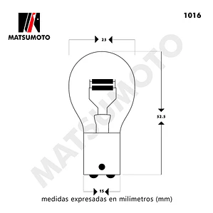 Ampolleta 1176 CLEAR  2 contacto / P.Pareja 10 Und. - MATSUMOTO