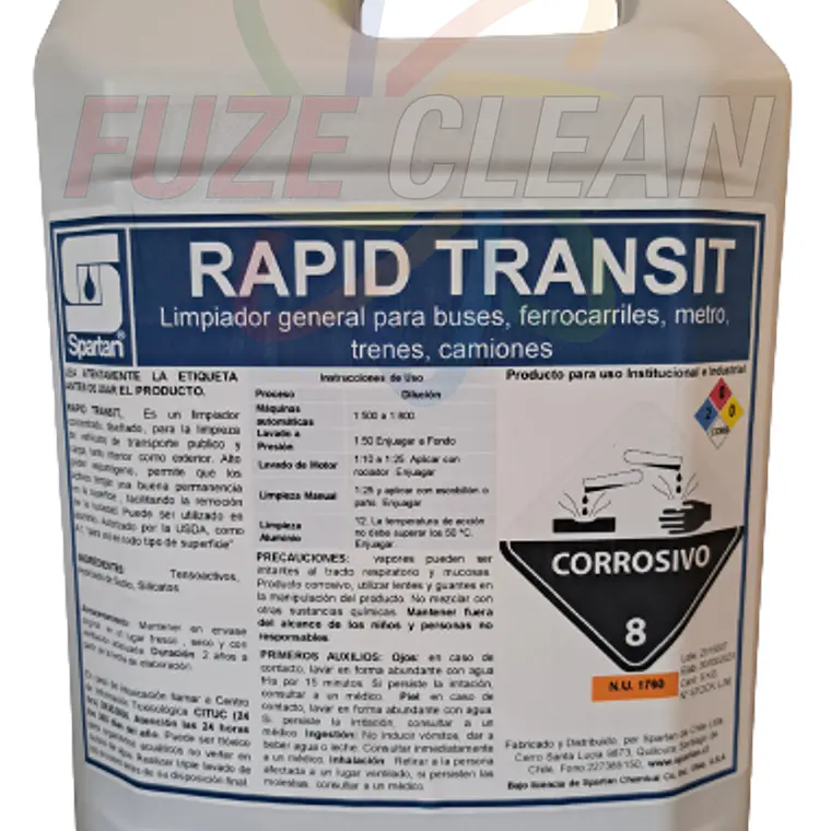 Shampoo Industrial Rapid Transit Spartan – Car Wash, Buses y Camiones 1
