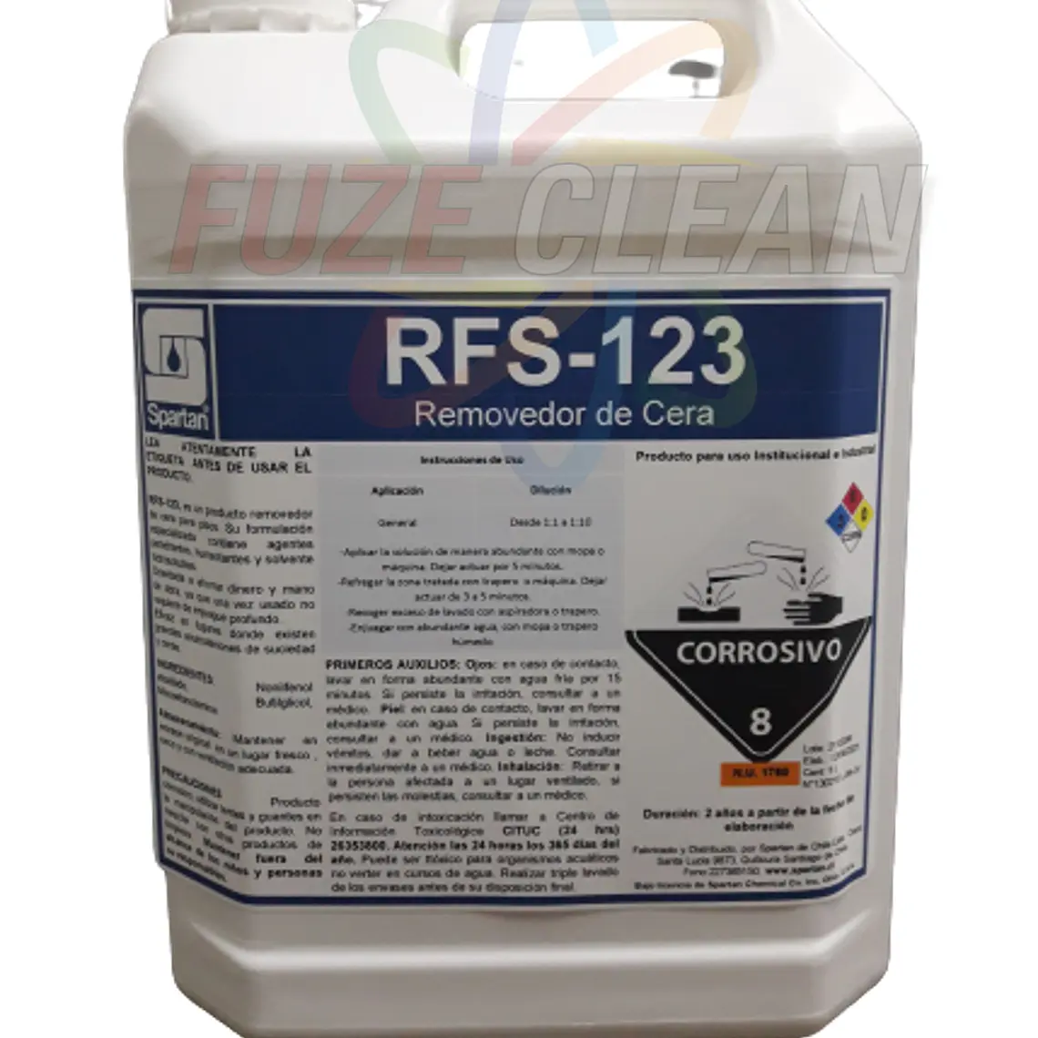 Removedor de cera Industrial RFS-123  5 Lts.  1