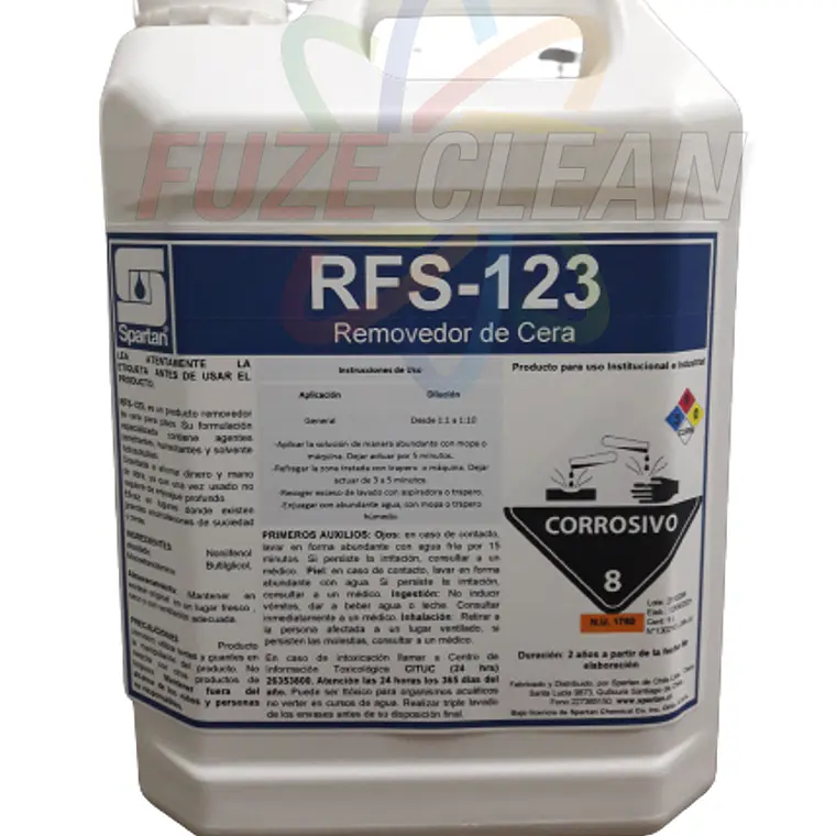 Removedor de cera Industrial RFS-123  5 Lts.  1