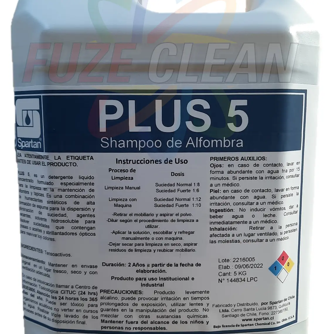  Shampoo para Alfombra Industrial  Plus 5 1