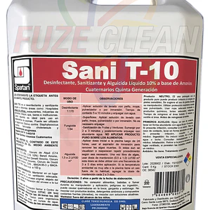 Amonio Cuaternario 10%  5ta Gen.  Sani T-10  SPARTAN