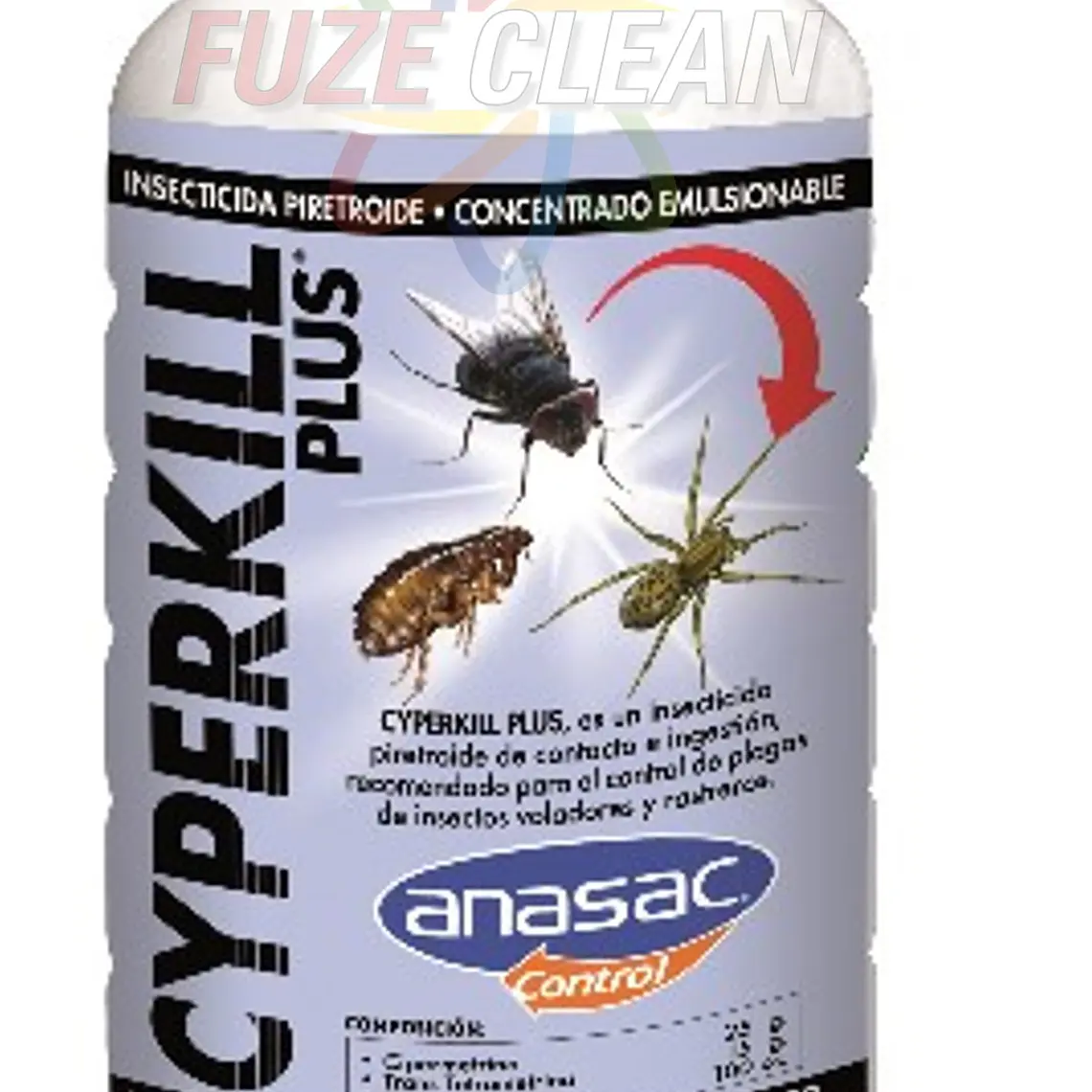 CYPERKILL PLUS ANASAC – Insecticida Profesional 250 cc y 1 Litro 2