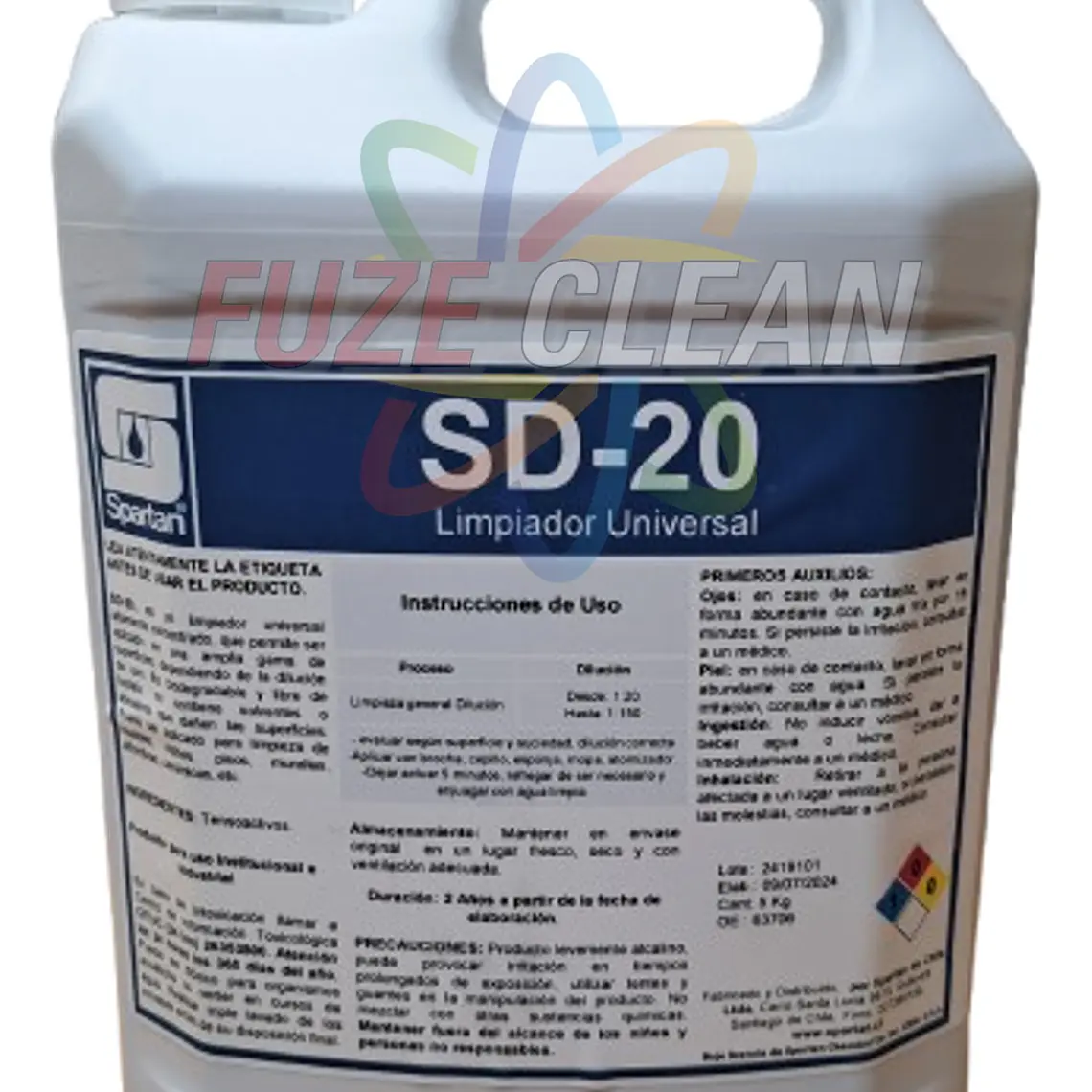 Detergente Concentrado Multiuso para Superficies Duras - SD-20  1